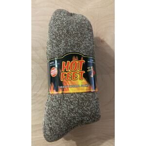 Hot Feet Heavy Thermal Socks 2 Pairs Size Men's 6-12.5-NWT
